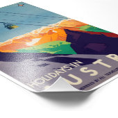 ヴィンテージホリデーインオーストリアゴンドラリフトアルプスポスト フォトプリント            (角)