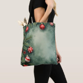 ヴィンテージホリデーウォーターカラートート トートバッグ (クローズアップ)