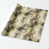 ヴィンテージホリデーカワイイエレガント紙エンジェル ラッピングペーパー (アンロールド)