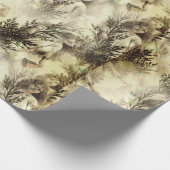 ヴィンテージホリデーカワイイエレガント紙エンジェル ラッピングペーパー (角)