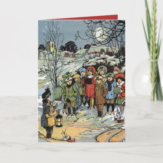 ヴィンテージホリデーキャロルシンガーフランクワトキンス シーズンカード (正面)