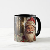 ヴィンテージホリデークリスマスサンタクロース マグカップ (正面右)