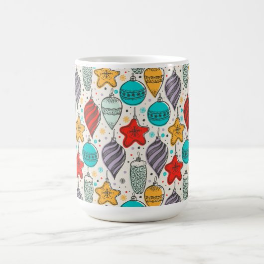 ヴィンテージホリデークリスマスツリーオーナメント コーヒーマグカップ (中央)