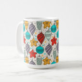 ヴィンテージホリデークリスマスツリーオーナメント コーヒーマグカップ (正面左)