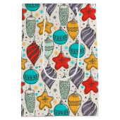 ヴィンテージホリデークリスマスツリーオーナメント ミディアムペーパーバッグ (裏面)