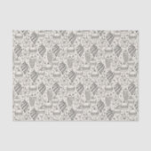 ヴィンテージホリデークリスマスツリーオーナメント 薄葉紙 (正面)