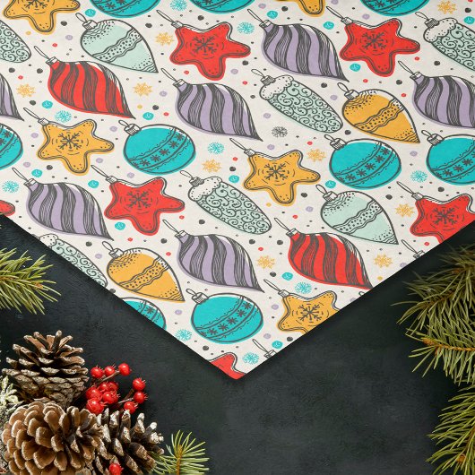 ヴィンテージホリデークリスマスツリーオーナメント 薄葉紙