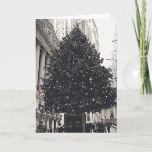 ヴィンテージホリデークリスマスツリー カード (正面)