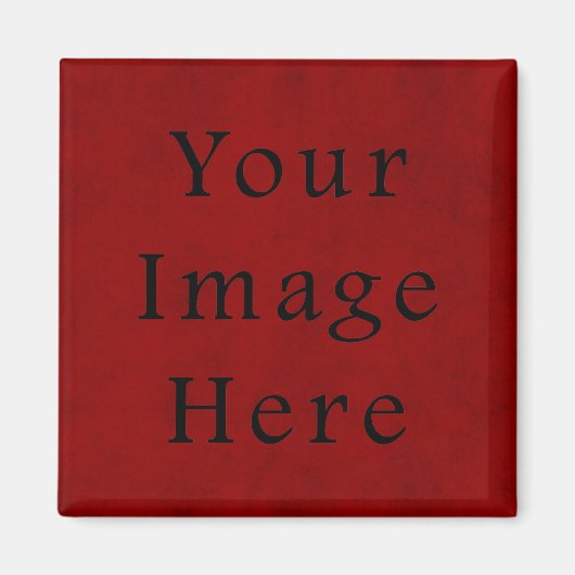 ヴィンテージホリデークリスマスレッドパーチメント紙 マグネット (正面)