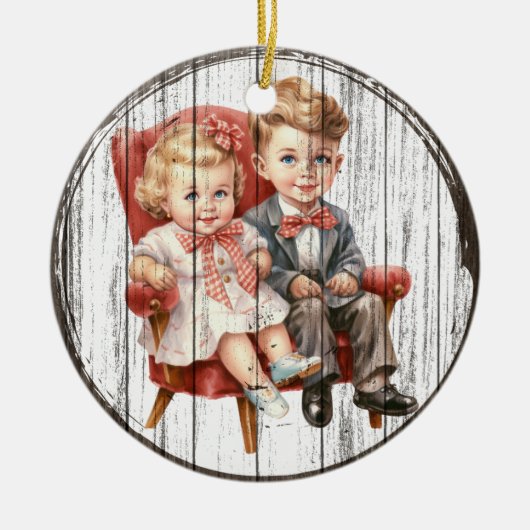 ヴィンテージホリデーコンパニオン – クリスマスオーナメント (正面)