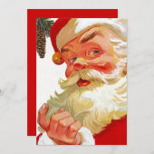 ヴィンテージホリデーサンタオープンハウスアナウンス 招待状 (正面/裏面)