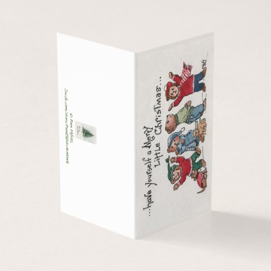 ヴィンテージホリデーシンギングカッブアクリル風刺画 (外部)