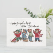 ヴィンテージホリデーシンギングカッブアクリル風刺画 シーズンカード (スタンド正面)