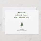 ヴィンテージホリデーシンギングカッブアクリル風刺画 シーズンカード (裏面)