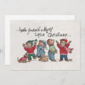 ヴィンテージホリデーシングカブスアクリルの戯画  シーズンカード (正面/裏面)