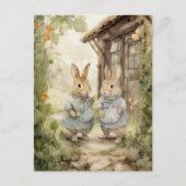 ヴィンテージホリデーズバニーホリデイ シーズンポストカード (正面)