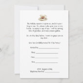 ヴィンテージホリデーティーパーティの招待状 招待状 (裏面)