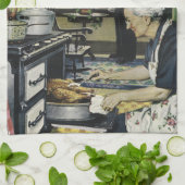 ヴィンテージホリデーディナーアットグランマグランドパハウス キッチンタオル (折り畳み)