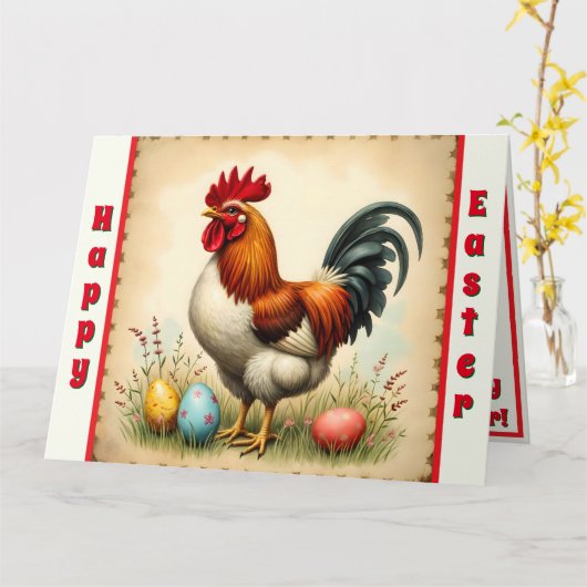 ヴィンテージホリデートレンディーイースターコレクション カード (黄色い花)