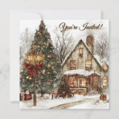 ヴィンテージホリデーハウスパーティー 招待状 (正面)