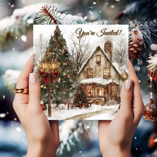 ヴィンテージホリデーハウスパーティー 招待状