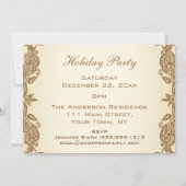 ヴィンテージホリデービクトリアンクリスマスパーティー 招待状 (裏面)