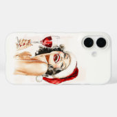 ヴィンテージホリデー応援インウォーター色 Case-Mate iPhoneケース (裏面 (横))