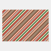 ヴィンテージホリデー応援インティール（緑がかった色） ラッピングペーパーシート (正面2)