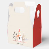 ヴィンテージホリデー雪だるまクリスマス フェイバーボックス (オープン)