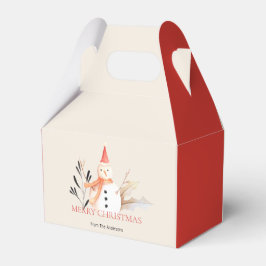 ヴィンテージホリデー雪だるまクリスマス フェイバーボックス