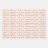 ヴィンテージホリデー雪だるまメリークリスマスラッピングP ラッピングペーパーシート (正面2)