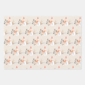 ヴィンテージホリデー雪だるまメリークリスマスラッピングP ラッピングペーパーシート (正面)