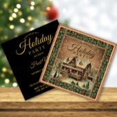 ヴィンテージホリデー ホームパーティー 招待状