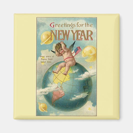 ヴィンテージホリデー, 新年のご挨拶 マグネット (正面)