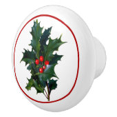 ヴィンテージホリーとベリー引出/キャビネット セラミックノブ (右)