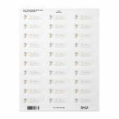 ヴィンテージホリークリスマスホリデーリターン ラベル (フルシート)