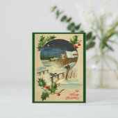 ヴィンテージホリークリスマスポストカード シーズンポストカード (スタンド正面)