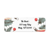 ヴィンテージホリークリスマス ラベル (正面)