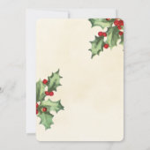 ヴィンテージホリーサンキューカード サンキューカード (裏面)