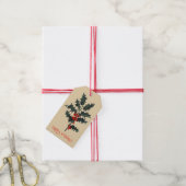 ヴィンテージホリースプリングハッピーホリデイズ ギフトタグ (より糸付き)