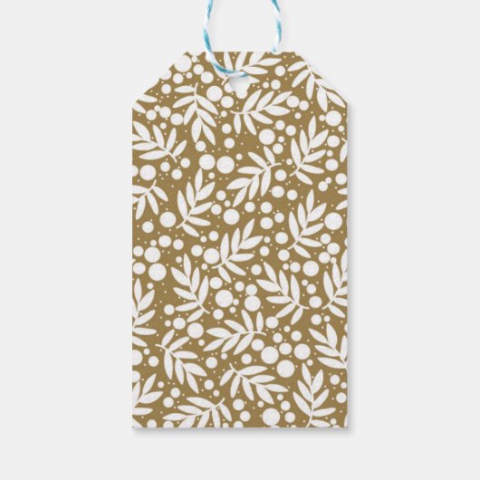 ヴィンテージホリーパターン ギフトタグ (裏面)