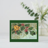 ヴィンテージホリーベリークリスマス シーズンポストカード (スタンド正面)