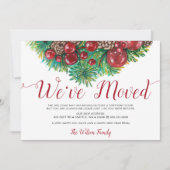 ヴィンテージホリーベリーパインコーンホリデイムービング 案内状 (正面)