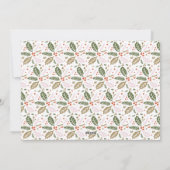 ヴィンテージホリー傾いたスナップ数々のショット – フォトホリデー シーズンカード (裏面)