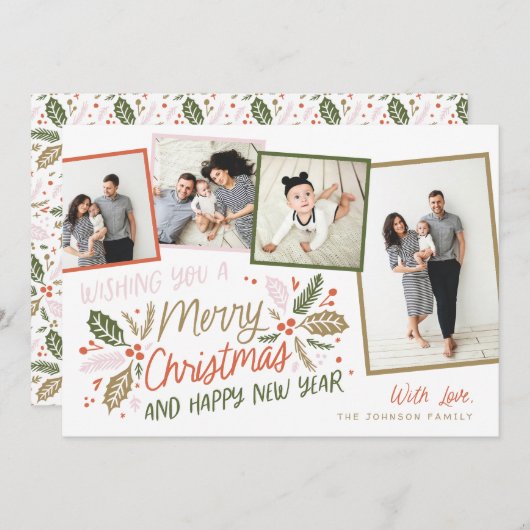 ヴィンテージホリー傾斜スナップ数々のショット4 – 写真 シーズンカード (正面/裏面)