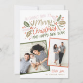 ヴィンテージホリー傾斜数々のスナップショット – 写真 シーズンカード (正面)