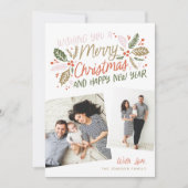 ヴィンテージホリー傾斜数々のスナップショット – 写真 シーズンカード (正面)