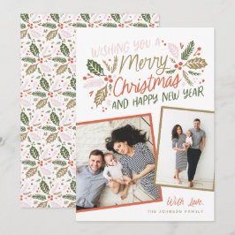 ヴィンテージホリー傾斜数々のスナップショット – 写真 シーズンカード