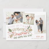 ヴィンテージホリー傾斜数々のスナップショット – 写真 シーズンカード (正面)