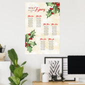 ヴィンテージホリー座席表 ポスター (ホームオフィス)